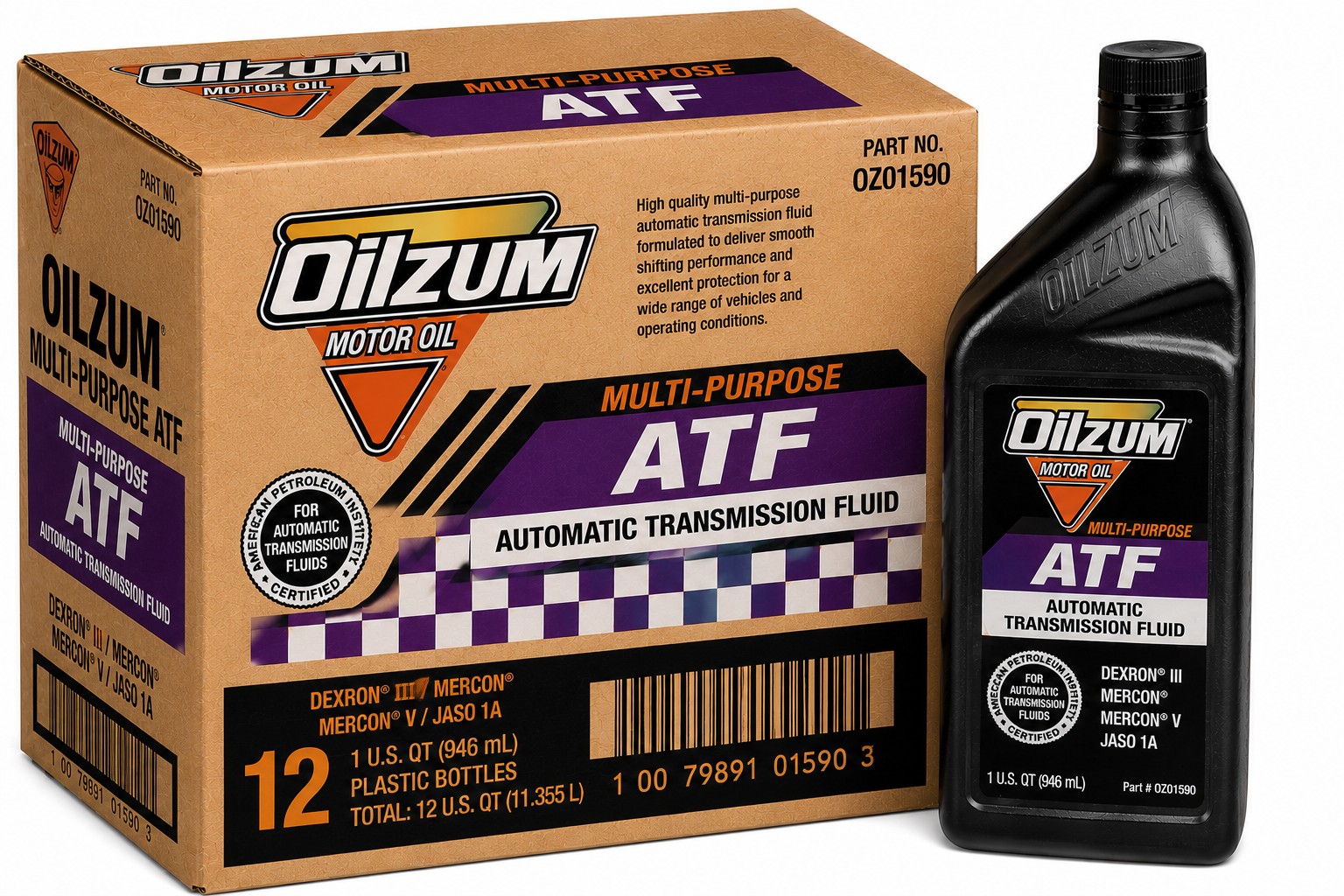 OILZUM MULTI-PURPOSE ATF 12*1 QT CASE